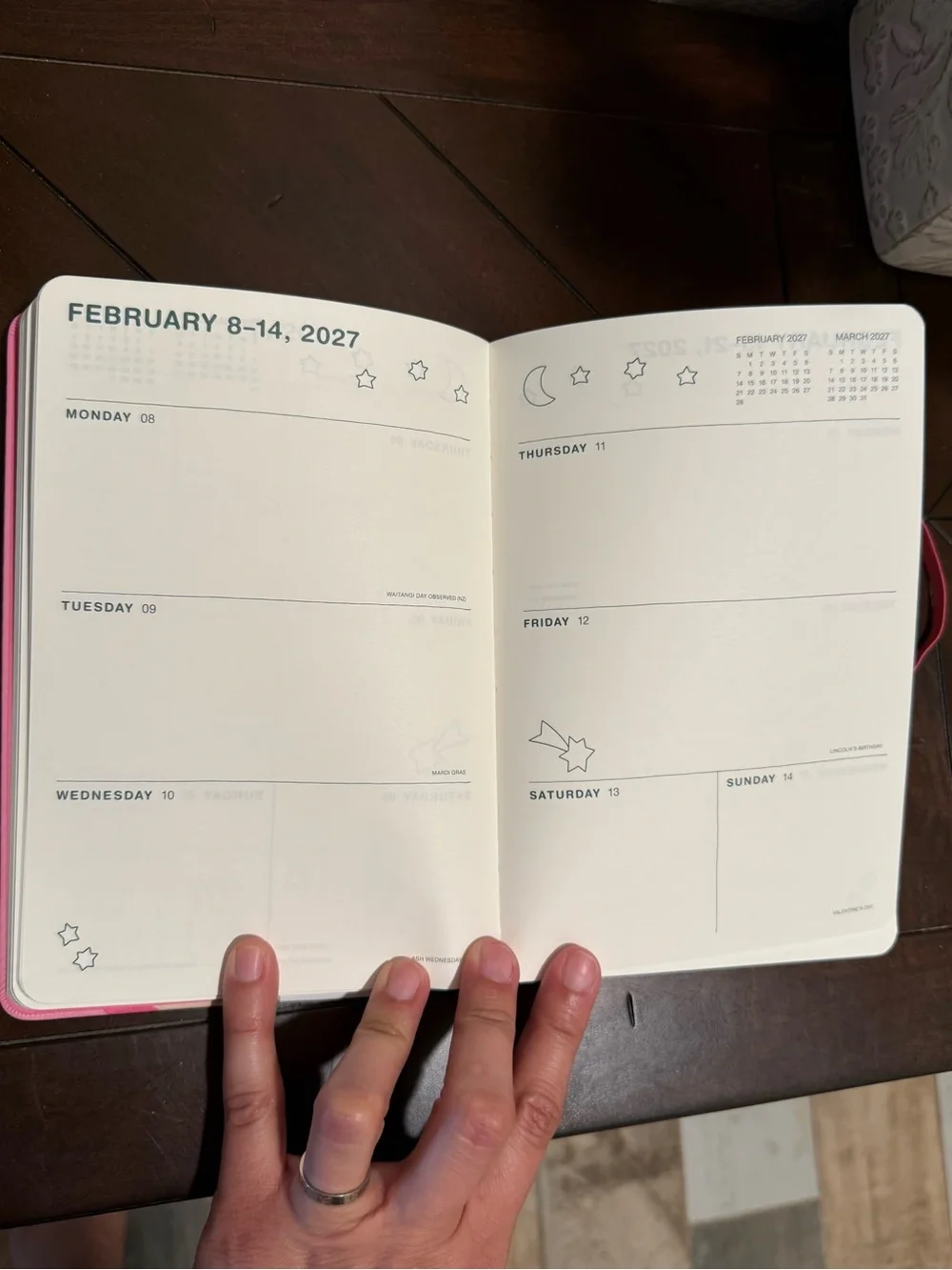 miffy Rainbow Stripes 17-Month Planner in Pink, Teal & Coral:Aug 2026-Dec 2027